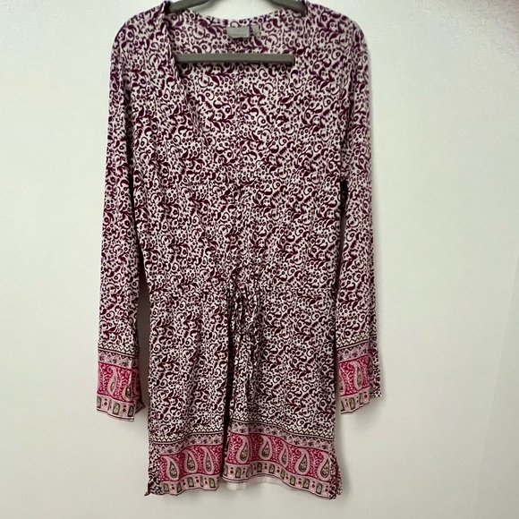 Athleta Laguna Paisley Coverup in Raspberry Surat Color - Picture 6 of 9